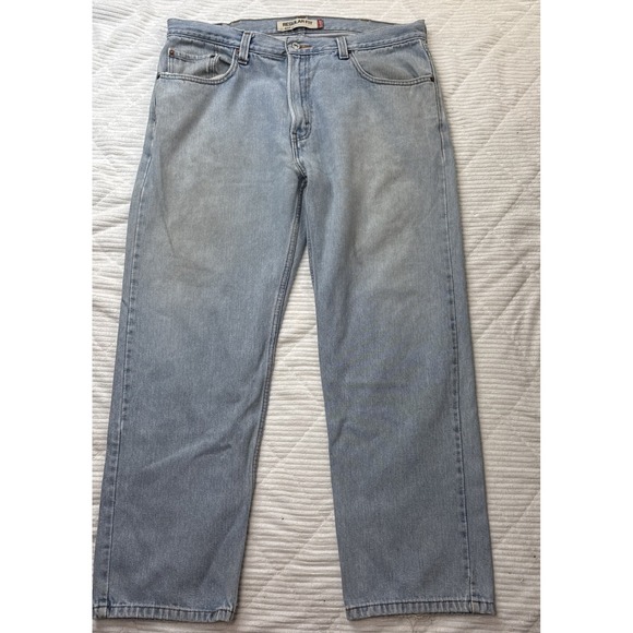 Levi's Other - Vintage Lev's 505 Jeans Men 38x30 Blue Denim Light Wash Straight Regular Y2K